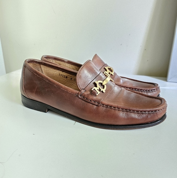 Bruno Magli Brown Leather Shoe. Size 8 M - Picture 5 of 12